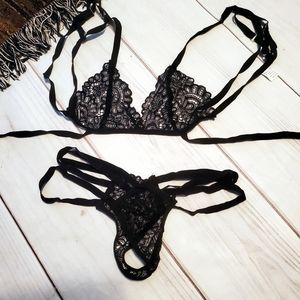 Black Sexy Bra & Underwear Set NEW